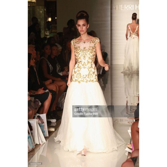 NW Luxury Couture Designer Party Prom Dress Wedding Evening Cocktail Runway Gown - Picture 5 of 16